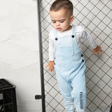 Ash Detailed Overall Set - Ice Blue