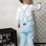 Ash Detailed Overall Set - Ice Blue
