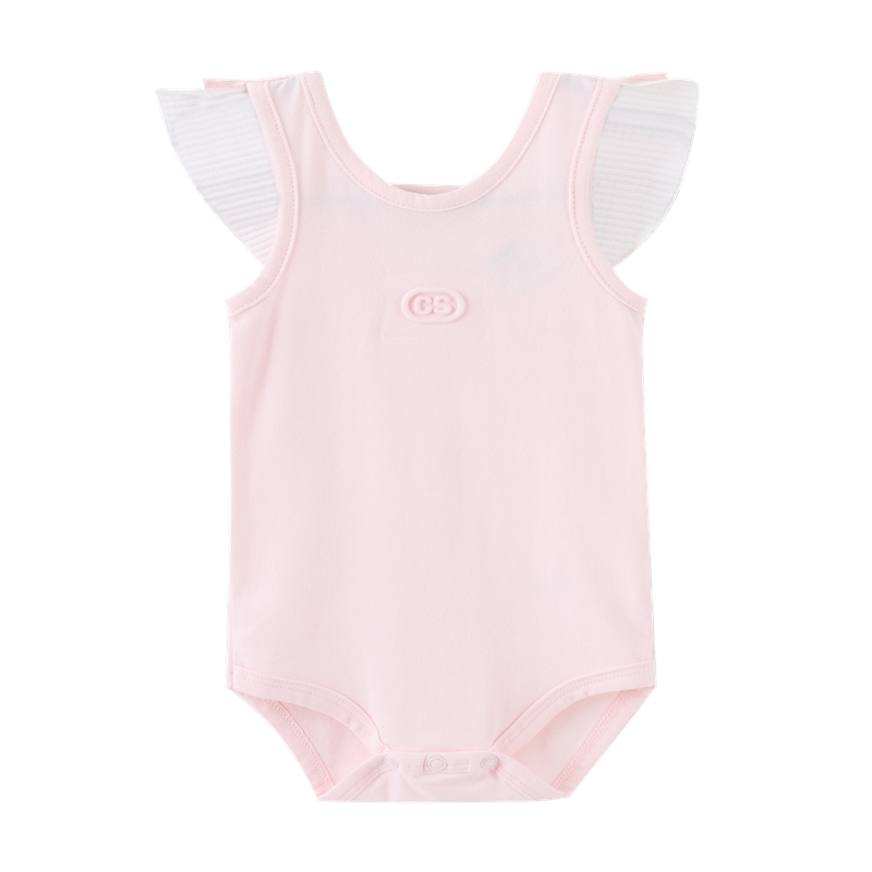 Casey Frill Bodysuit - Soft Pink-One-Piece-Cracked Soda