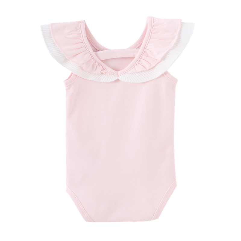 Casey Frill Bodysuit - Soft Pink-One-Piece-Cracked Soda
