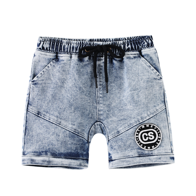 Parker CS Denim Pocket Shorts - Blue-Jeans-Cracked Soda