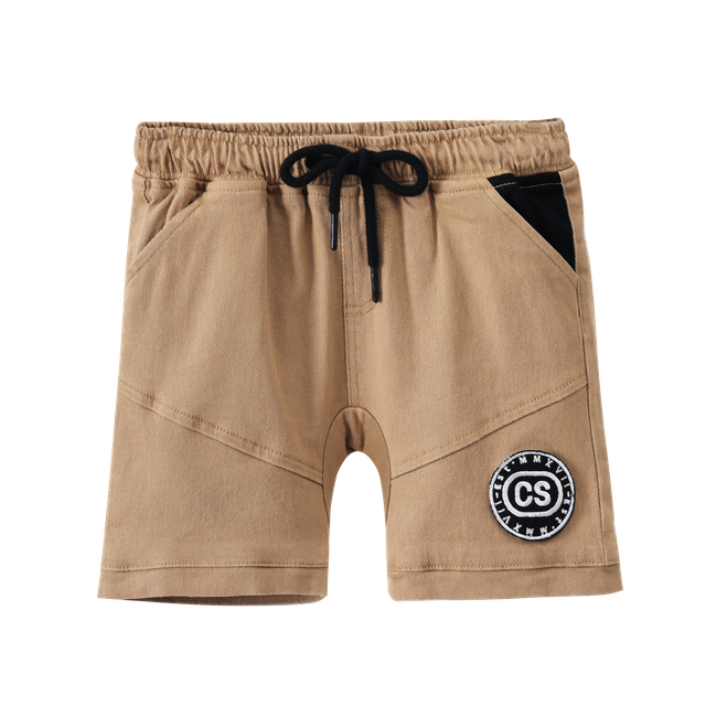 Parker CS Denim Pocket Shorts - Tan-Jeans-Cracked Soda