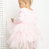 Scarlett Ribbed Fleece Shredded Tutu - Pink