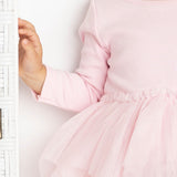 Scarlett Ribbed Fleece Shredded Tutu - Pink