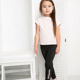 Emma Detailed Neck Tee - Pink