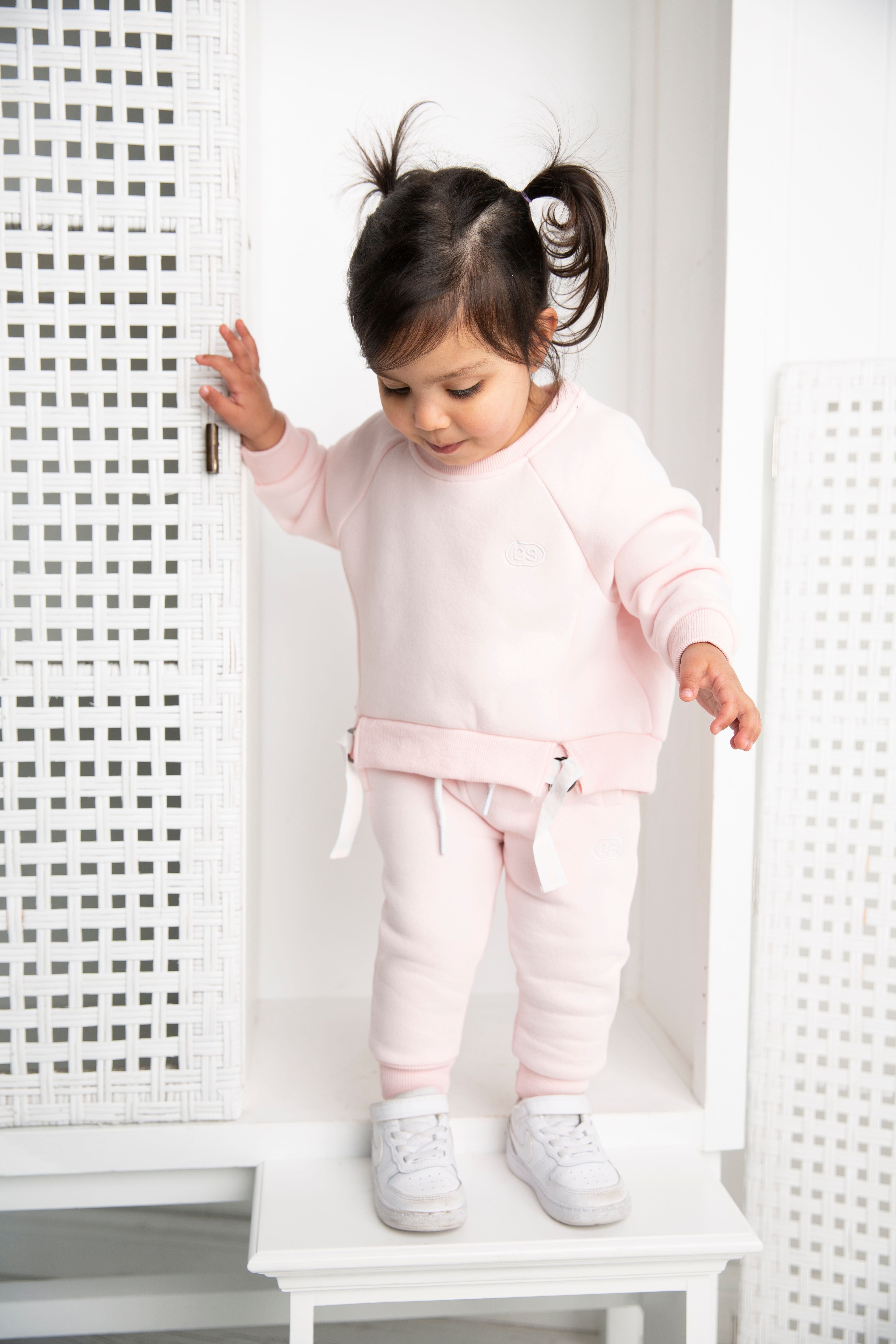Emma Strap Crew and Trackpant Set-Cracked Soda