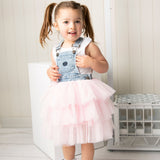 Brooke Pinafore Tutu - Blue/Pink