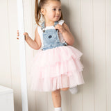 Brooke Pinafore Tutu - Blue/Pink