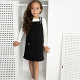 Polly Detailed Pinafore - Black