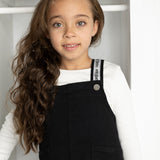 Polly Detailed Pinafore - Black