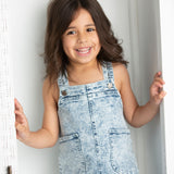 Polly Detailed Pinafore - Denim Blue