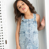 Polly Detailed Pinafore - Denim Blue