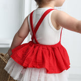 Poppy Check Overall Dress