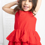 Poppy Layered Linen Dress