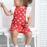 Poppy Flower Red Print Shorts