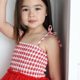 Poppy Check Layered Tutu
