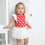 Poppy Frill Top & Skirt Set-Cracked Soda