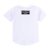 Preston Detail Sleeve Tee - White