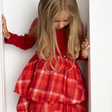 Scarlett Fleece Ribbed Check Dress