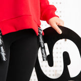 Vienna Detailed Strap Hoodie - Red