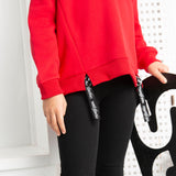 Vienna Detailed Strap Hoodie - Red