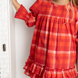 Scarlett Check Frill Detailed Dress