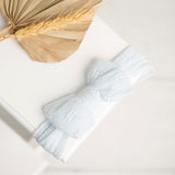 Soft Blue Bow Headband