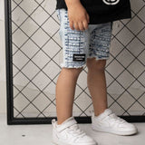 Rhodes Detailed Denim Shorts - Blue