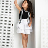 Sadie Overall Dress - White