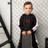 Sammy Black Detailed Hoodie