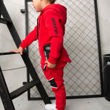 Sammy Detailed Hoodie - Red