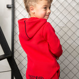 Sammy Detailed Hoodie - Red