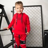Sammy Detailed Hoodie - Red
