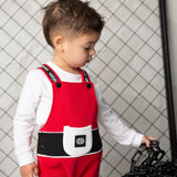 Sammy Detailed Overalls - Red
