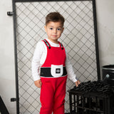 Sammy Detailed Overalls - Red