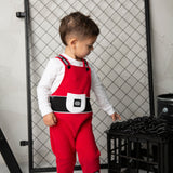 Sammy Detailed Overalls - Red