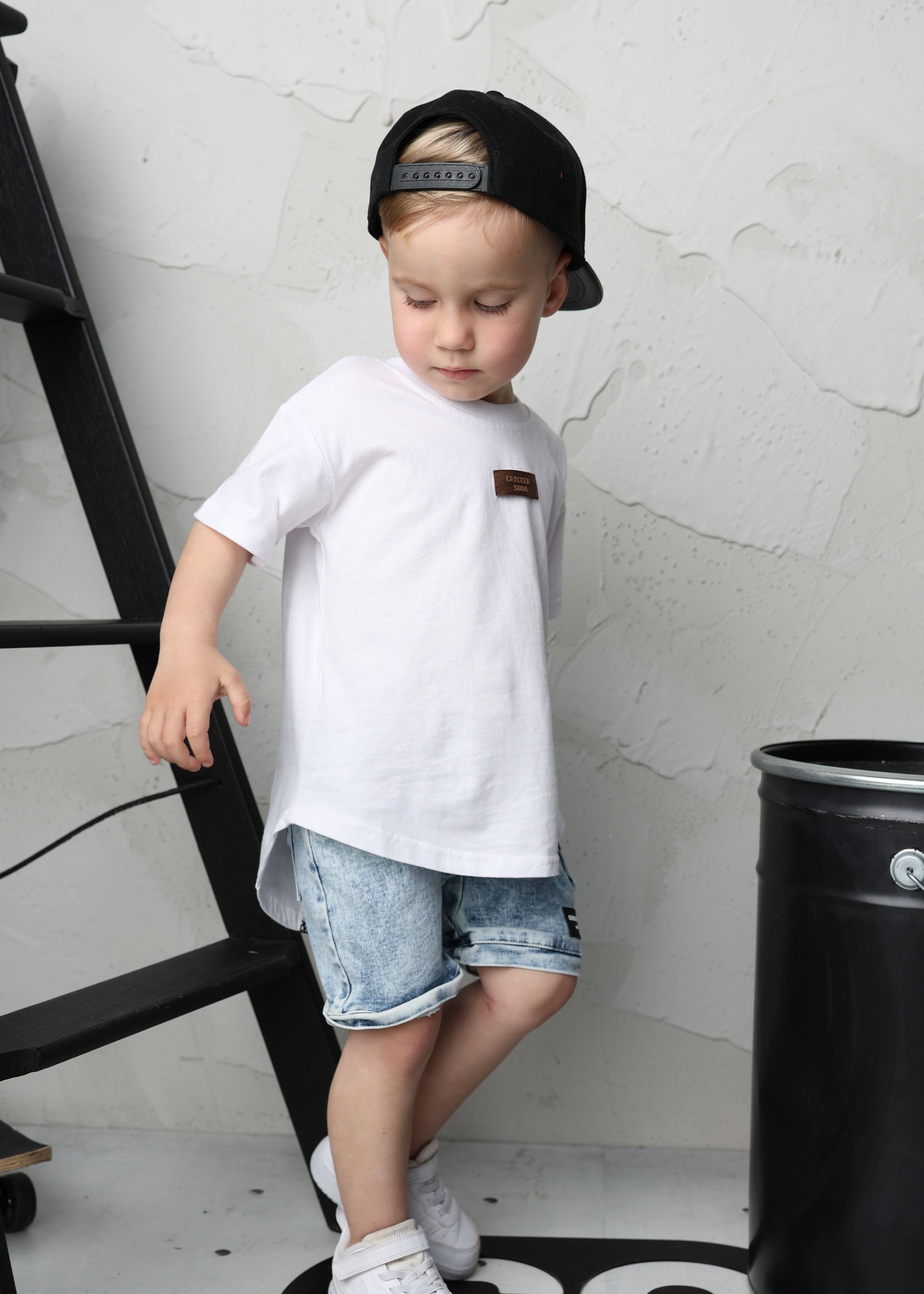 Bodhi Detailed Back Tee - White-Clothing-Cracked Soda