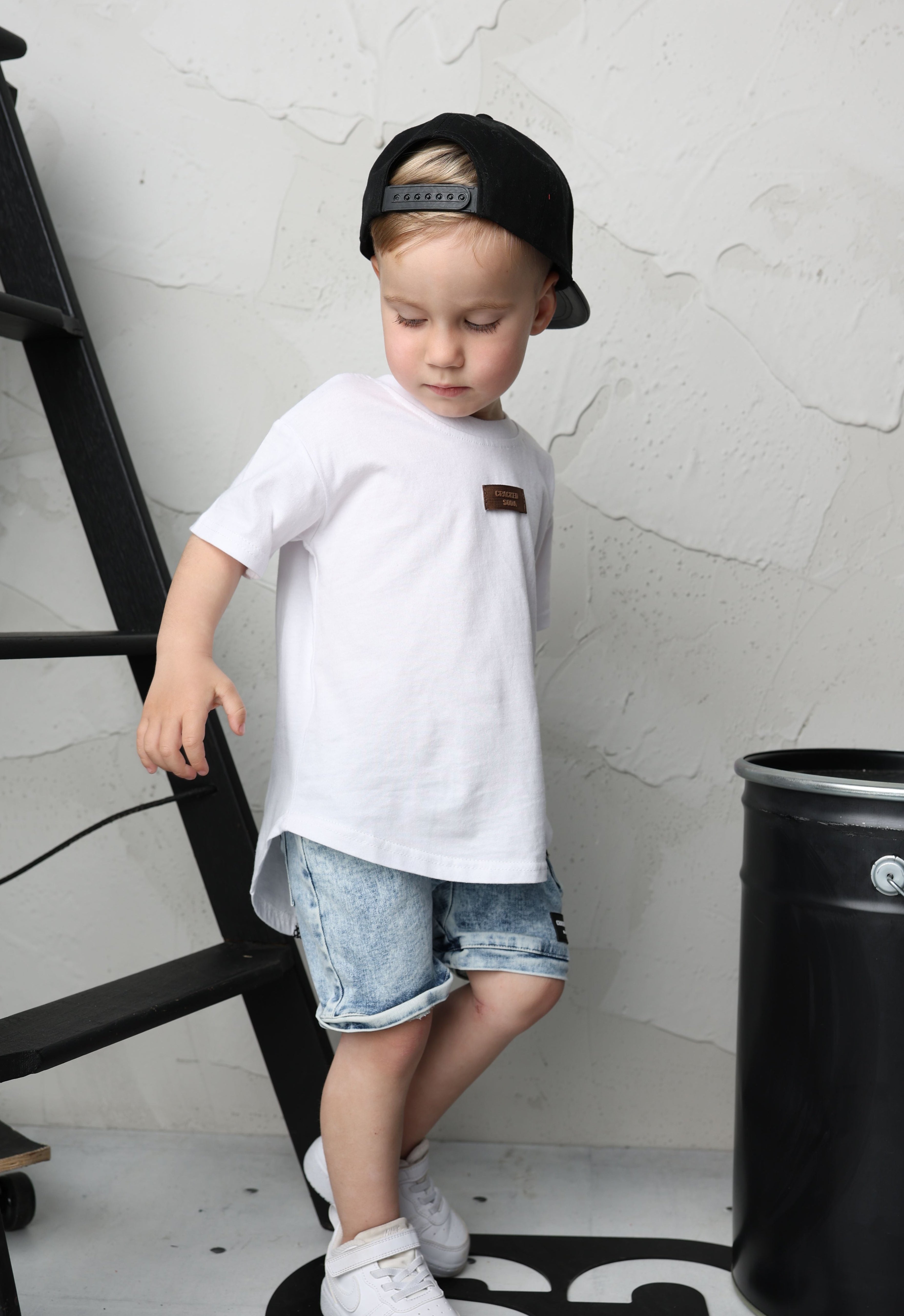 Bodhi Detailed Back Tee - White-Clothing-Cracked Soda