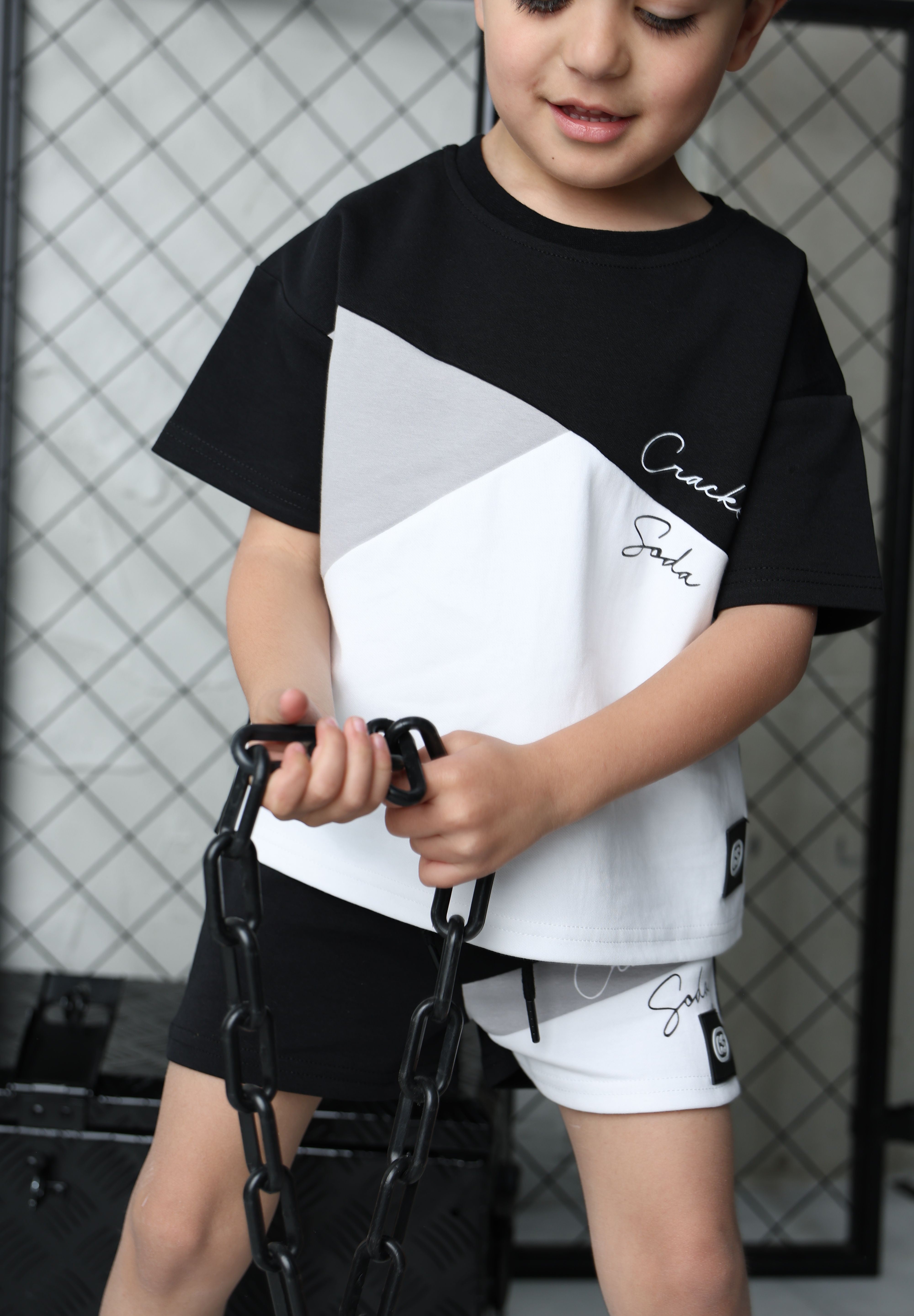 Sammy Multi Tee & Short Set-Cracked Soda