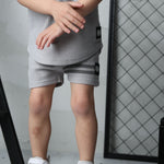 Sammy Waffle Polo & Short Set-Cracked Soda