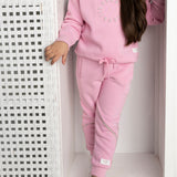Savannah Crew & Pant Set - Bubblegum Pink