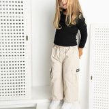 Scarlett Ribbed Fleece Top - Black