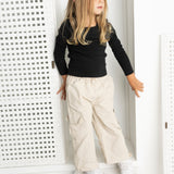 Scarlett Ribbed Fleece Top - Black