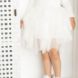 Scarlett Bow Tutu - Cream White
