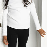 Scarlett Ribbed Fleece Leggings - Black