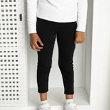 Scarlett Ribbed Fleece Leggings - Black