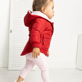 Scarlett Ribbed Fleece Leggings - Pink