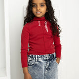 Scarlett Ribbed Fleece L/S Top