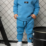 Ezra Crew & Pants Set - Blue