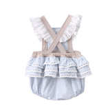 Sky Frill Overall - Blue